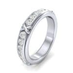 Crosses Channel-Set Diamond Eternity Ring (0.84 CTW) Perspective View