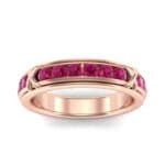 Crosses Channel-Set Ruby Eternity Ring (2.31 CTW) Top Dynamic View