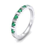 Barre Emerald Ring (0.42 CTW) Perspective View