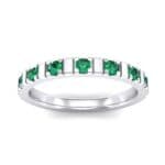 Barre Emerald Ring (0.42 CTW) Top Dynamic View