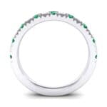 Barre Emerald Ring (0.42 CTW) Side View