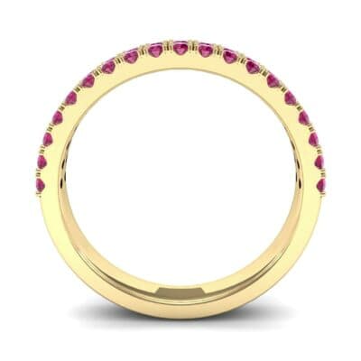 Double-Row Ruby Ring (0.76 CTW) Side View