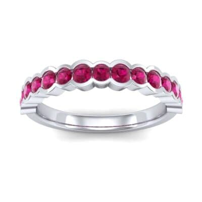 Contoured Channel-Set Ruby Ring (0.58 CTW) Top Dynamic View