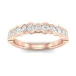 Contoured Channel-Set Diamond Ring (0.4 CTW) Top Dynamic View