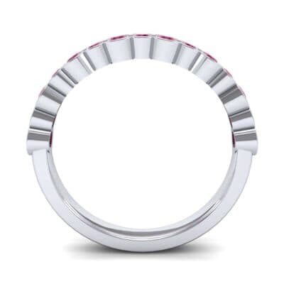 Contoured Channel-Set Ruby Ring (0.58 CTW) Side View