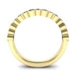 Contoured Channel-Set Blue Sapphire Ring (0.58 CTW) Side View