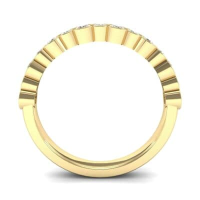 Contoured Channel-Set Diamond Ring (0.4 CTW) Side View