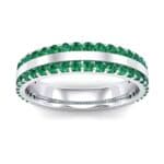 Double Emerald Edge Ring (1.04 CTW) Top Dynamic View