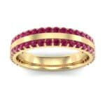 Double Ruby Edge Ring (1.04 CTW) Top Dynamic View