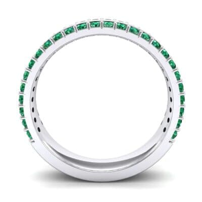 Double Emerald Edge Ring (1.04 CTW) Side View