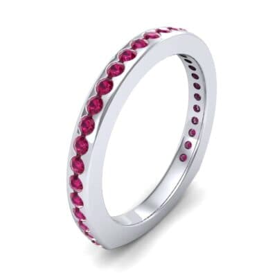 Squared Shank Ruby Ring (0.58 CTW) Perspective View