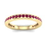 Squared Shank Ruby Ring (0.58 CTW) Top Dynamic View
