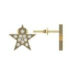 Pave Star Diamond Earrings (0.16 CTW) Top Dynamic View