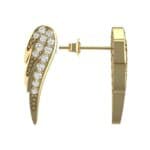 Angel Wing Diamond Earrings (0.34 CTW) Top Dynamic View