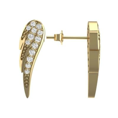 Angel Wing Diamond Earrings (0.34 CTW) Top Dynamic View