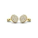 Pave Cushion Diamond Earrings (0.62 CTW) Perspective View