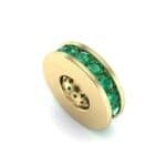Round-Cut Emerald Spacer Bead (0.32 CTW) Perspective View