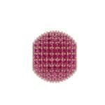 Full Pave Ruby Ball Charm (2.38 CTW) Perspective View