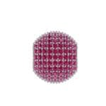 Full Pave Ruby Ball Charm (2.38 CTW) Perspective View