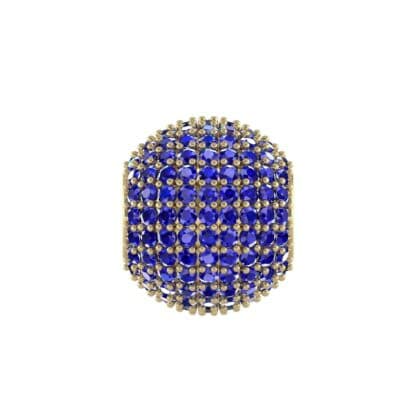 Full Pave Blue Sapphire Ball Charm (2.38 CTW) Perspective View