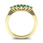 Venus Emerald Cluster Engagement Ring (1.54 CTW) Side View