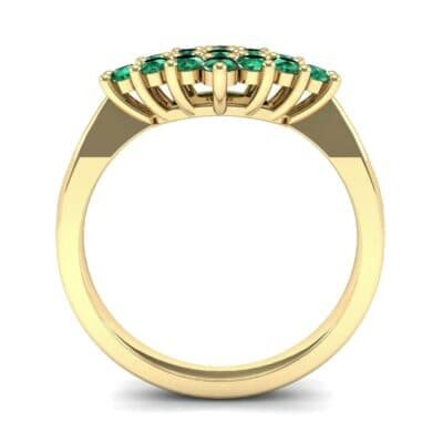 Venus Emerald Cluster Engagement Ring (1.54 CTW) Side View
