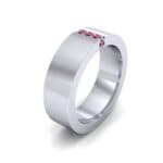 Vertical Channel Ruby Ring (0.1 CTW) Perspective View