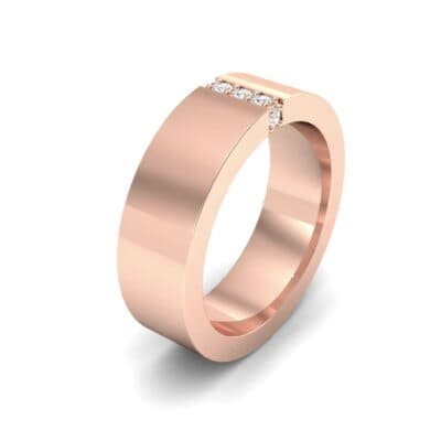 Vertical Channel Diamond Ring (0.08 CTW) Perspective View