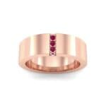 Vertical Channel Ruby Ring (0.1 CTW) Top Dynamic View