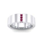 Vertical Channel Ruby Ring (0.1 CTW) Top Dynamic View