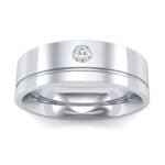 Single Round-Cut Diamond Ring (0.07 CTW) Top Dynamic View