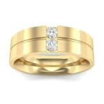 Two-Stone Vertical Channel Diamond Ring (0.13 CTW) Top Dynamic View