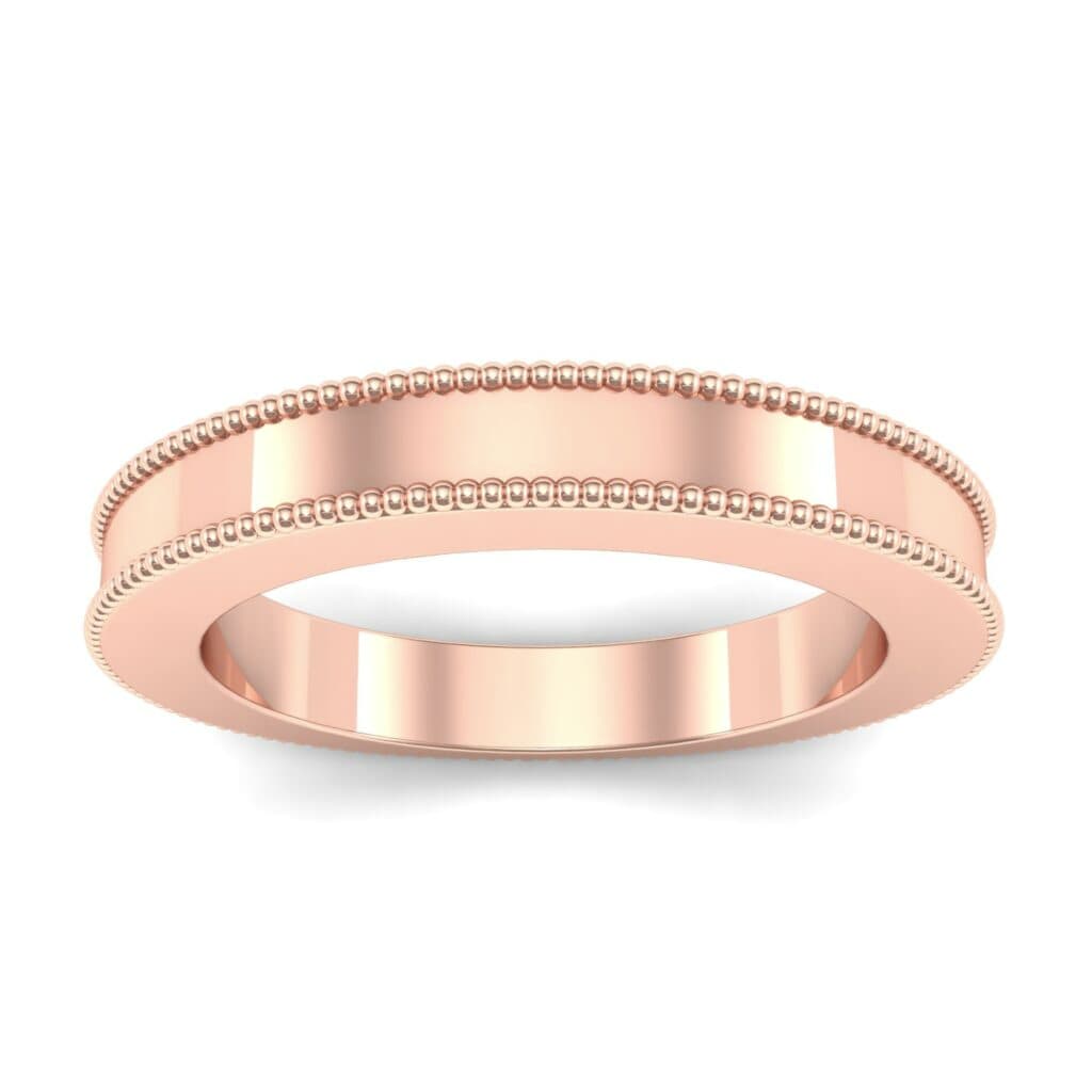 Flat Milgrain Ring (0 CTW) 5115 Render 1 01 Camera2 Metal 2 Rose Gold 0 Floor 0 Emitter Aqua Light 0