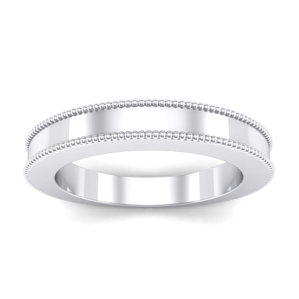 Flat Milgrain Ring (0 CTW) 5115 Render 1 01 Camera2 Metal 4 White Gold 0 Floor 0 Emitter Aqua Light 0