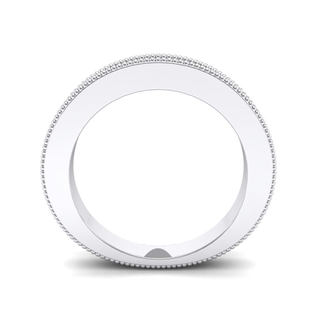 Flat Milgrain Ring (0 CTW) 5115 Render 1 01 Camera3 Metal 4 White Gold 0 Floor 0 Emitter Aqua Light 0