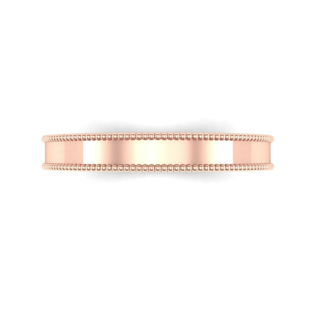 Flat Milgrain Ring (0 CTW) 5115 Render 1 01 Camera4 Metal 2 Rose Gold 0 Floor 0 Emitter Aqua Light 0
