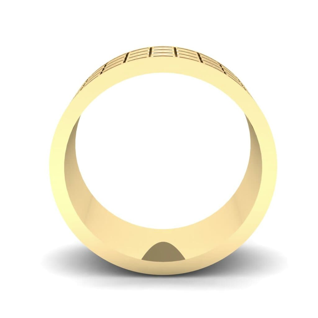 Wide Etched X Ring (0 CTW) 5133 Render 1 01 Camera3 Metal 3 Yellow Gold 0 Floor 0 Emitter Aqua Light 0
