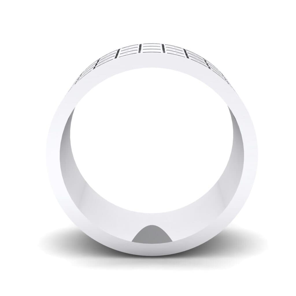 Wide Etched X Ring (0 CTW) 5133 Render 1 01 Camera3 Metal 4 White Gold 0 Floor 0 Emitter Aqua Light 0