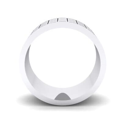 Wide Etched X Ring (0 CTW) Side View
