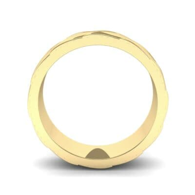 Wide Chevron Textured Ring (0 CTW) Side View