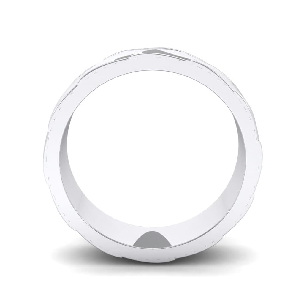 Wide Chevron Textured Ring (0 CTW) 5134 Render 1 01 Camera3 Metal 4 White Gold 0 Floor 0 Emitter Aqua Light 0