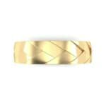 Wide Chevron Textured Ring (0 CTW) Top Flat View