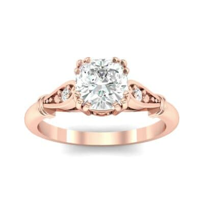 Vintage Shoulder Diamond Engagement Ring (0.8 CTW) Top Dynamic View