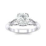 Vintage Shoulder Diamond Engagement Ring (0.8 CTW) Top Dynamic View