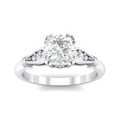 Vintage Shoulder Diamond Engagement Ring (0.8 CTW) Top Dynamic View