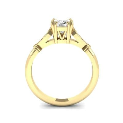 Vintage Shoulder Diamond Engagement Ring (0.8 CTW) Side View