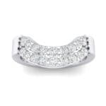 Curved Two-Row Crystal Ring (0 CTW) Top Dynamic View