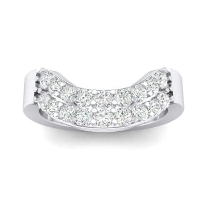 Curved Two-Row Diamond Ring (0.52 CTW) Top Dynamic View