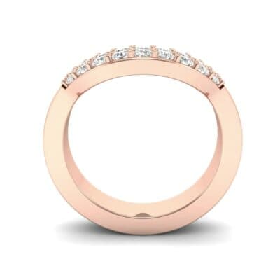 Curved Two-Row Diamond Ring (0.52 CTW) Side View
