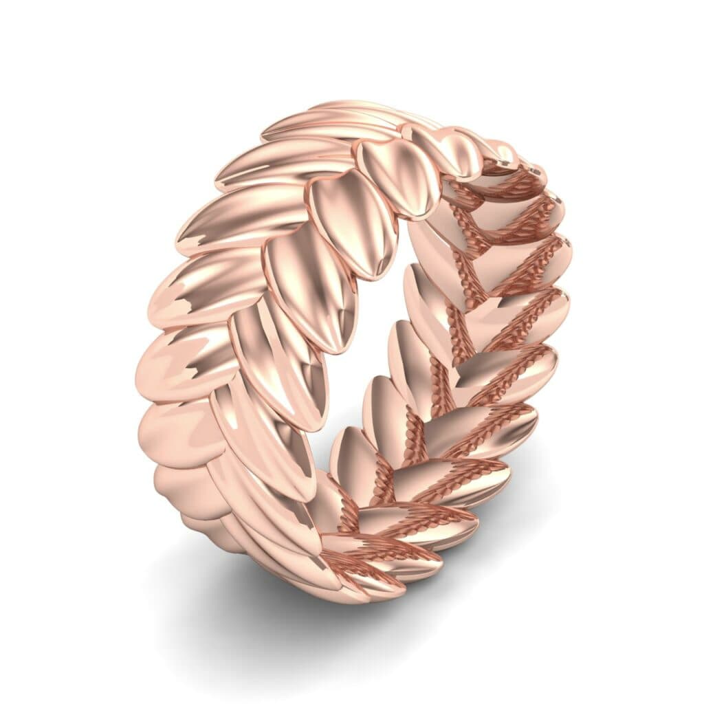 Wreath Ring (0 CTW) 5872 Render 1 01 Camera1 Metal 2 Rose Gold 0 Floor 0 Emitter Aqua Light 0